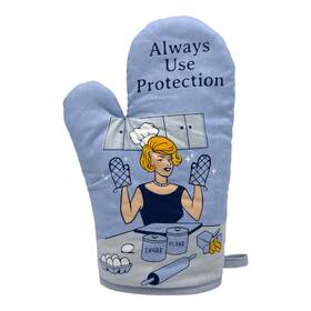 023useprotectionwomanmamit Crazy Dog Tshirts Always Use Protection Cookout Apron Funny Sarcastic Sexual Innuendo Kitchen