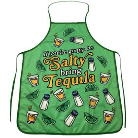Crazy Dog Tshirts 192704608467 If Youftre Gonna Be Salty Bring Tequila Apron Funny Drinking Margarita Kitchen