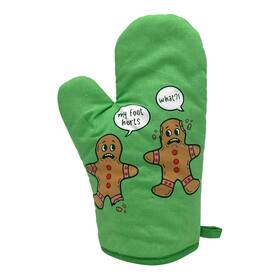 Crazy Dog Tshirts 197287087913 My Foot Hurts Funny Xmas Gingerbread Men Cookie Novelty Kitchen Utensils