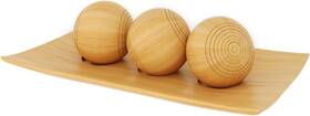 Nbt-07298 Creative Scents Harmony Decor Tray And Ball Set - Centerpiece Bamboo Inspired