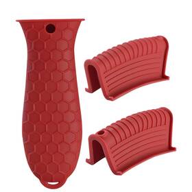 Byy0068 Creztail Cast Iron Skillet Handle Covers - 3 Pack Assist Pan Sleeve Pot Holders