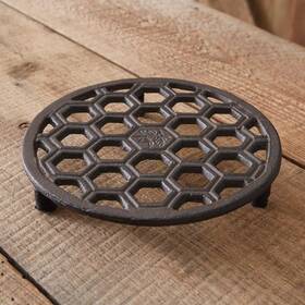 370738 Ctw Home Collection 801106212690 Honeycomb Cast Iron Trivet 1.25-inch Height