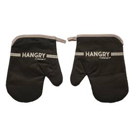 Cuisinart 042887317321 2 Heat Resistant Mini Oven Mitts L/r Black&gray