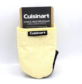 Cuisinart 042887888210 2-pack Heat Resistant Mini Oven Mitts Yellow