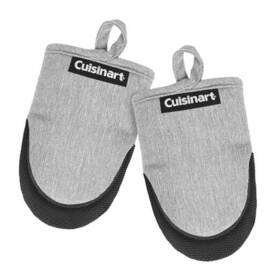 Amz-cu-mm100-lgy Cuisinart Mini Oven Mitts 5.5 Inch X 7 Heat-resistant Kitchen Light Gray