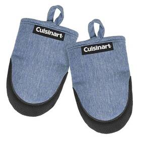 Amz-mm100-cu-ind Cuisinart Mini Oven Mitts 5.5 Inch X 7 Heat-resistant Kitchen For Indigo
