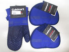 Cuisinart Silicone Oven Mitt And 2 Pot Holders In Blue 042887253391