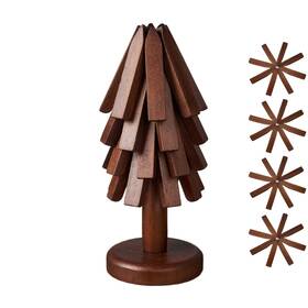 Cuiykai 724087906726 Bamboo Trivets For Hot Dishestrivet Tree 4piece Setcoaster Potspans And