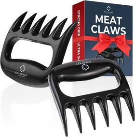 Culinary Couture 697111934227 Black Meat Shredder Claws - Bear For Shredding