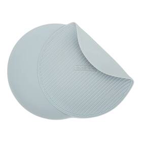 Cusinine 809514430677 Silicone Microwave Mats 2 Pack Heat Resistant Up To 570 F 10 Inches Light Grey