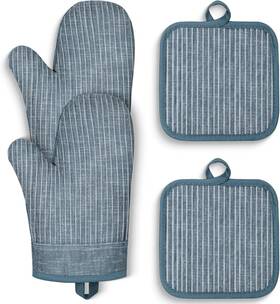 Ld-om002-1 Cusira Oven Mitts And Pot Holders Silicone Gloves 500 F Heat Resistant Mitt