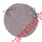 Cx12 Colonial Mills Softex Check Indoor Outdoor Round Chair Pad Amethyst Tan Quantity Choice