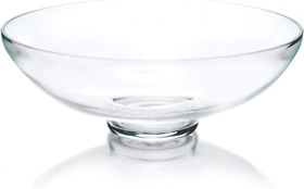 Cys Excel Glass Decorative Bowl H 4.5inch D 12inch Fruit Candy Buffet Clear