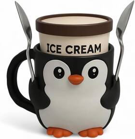 Dancyn 3d Prints 850071752397 Ice Cream Pint Holder Fits Standard Pints Dual Spoon Sockets Keeps H