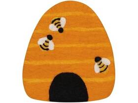 Danica Jubilee 064180367209 Bumblebee Felt Wool Trivet 7.5 X 8in