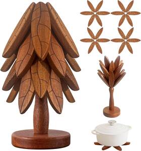 Daolemiji 445020910947 Tree Coasters Wooden Trivets For Hot Dishes/pot/bowl/teapot/pans Shape Tr