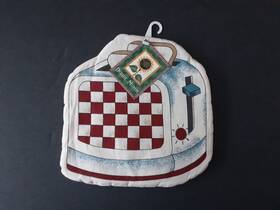 Debbie Mumm 028332284967 Nwt Country Vintage Toaster Potholder With Magnet Farmhouse Cottage