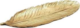 62480 Deco 79 Polystone Bird Decorative Bowl Feather Gold