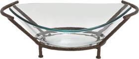 68541 Deco 79 Tempered Glass Kitchen Serving 26 Inch X 10 9 Clear