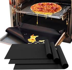 Ub-sk003bk Demiwise 3 Pack Oven Liners For Bottom Of 16x24 Inch Thick Heavy Duty Non Stick Tef