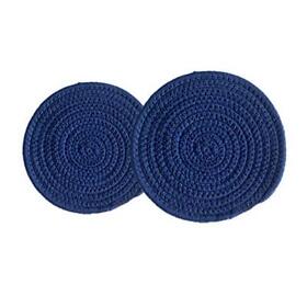 Dero Teno Set Of 2 Pot Holders Handmade Cotton Thread Weave Hot Pads Trivets Se