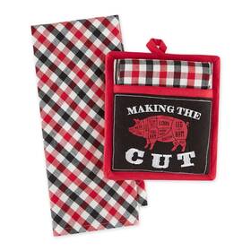754570 Design Imports Make The Cut Potholder Gift Set