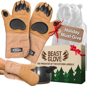 Disc Living 445006630678 Bear Paw Beast Glove Oven Mitts Hands Kitchen Pot Holders