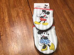 Disney 042887588202 2 Pack Mini Mitts Mickey Mouse And Minnie Set 100th. Anniversary