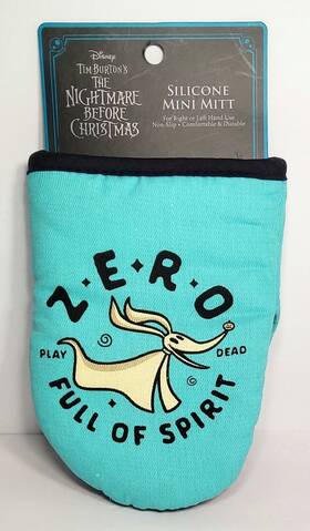 Disney 042887627871 Disneys Nightmare Before Christmas Zero Full Of Spirit Blue Mini Oven Mitt