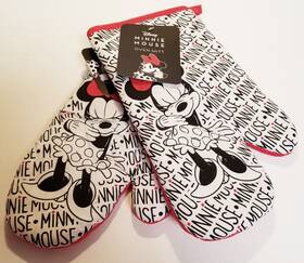 Disney 042887853010 Minnie Mouse Oven Mitts Official Swag New With Tags Free Shipping