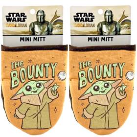 Disney 199006008735 Star Wars The Mandalorian Inch Bounty Mini Oven Mitt - Set Of 2