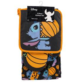 Disney 766169229385 Lilo And Stitch 3pc Kitchen Set - Towel Oven Mitt Pot Holder