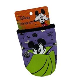 Disney Mickey Mouse Vampire Halloween Purple Mini Oven Mitts Set