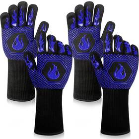Wrf007 Dkhdbd Bbq Fireproof Gloves Grill Cutresistant 1472 F Heat Resistant