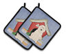 Dog House Collection Great Pyrenese Pair Of Pot Holders. Carolines Treasures