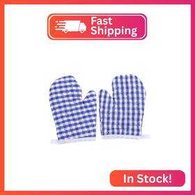 142030ax27j Doitool 2pcs Oven Mitts For Play Kitchen Microwave Gloves Baking Re