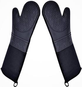 Domii 313092219275 Professional Silicone Oven Mitts Baking Gloves Elbow Length Heat Resistant Quilt