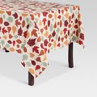 067-03-2004  Dpci Threshold New Earthtones Rectangular Leaf Print Tablecloth Target 490670320049