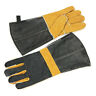 E2680 Qoma Heat Resistant Grill Oven Gloves Proof Leather Bbq Stove