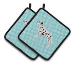 39998976 Eaas4274 East Urban Home Dalmatian Checkerboard Potholder Set Of