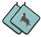 39999698 Eaas4739 East Urban Home Bernese Mountain Dog Checkerboard Potholder Set Of