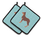 39999710 Eaas4743 East Urban Home Australian Kelpie Dog Checkerboard Potholder Set Of