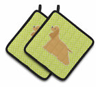 40000069 Eaas4937 East Urban Home Cocker Spaniel Checkerboard Potholder Set Of