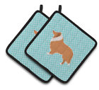 40000071 Eaas4938 East Urban Home Collie Checkerboard Potholder Set Of