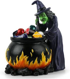 Mrnwg01a Ehuoyan Halloween Candy Bowl Witch Decorations Cauldron Extra Large Blue