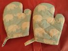 Elephants Handmade Childrens Oven Mitts