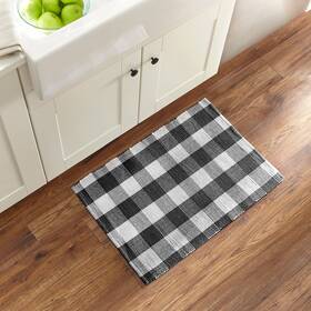 Elrene 739550323863 Home Fashions Farmhouse Living Buffalo-check Kitchen Mat Rustic And