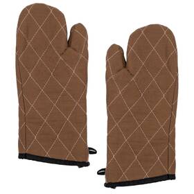 167pom15 Empura Chef Approved 15 Inch Oven Mitts One Pair Ambidextrous Pot .40 X Brown
