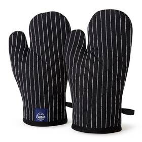 Og-29102-2 Encasa Xo Homes Long 12 Inch Oven Microwave Hand Gloves Mitts 2 Pc Set For Kitchen