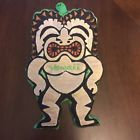 Enter Vintage Hawaiian Embroidered Tiki Oven Mitt Pot Holder Hawaii